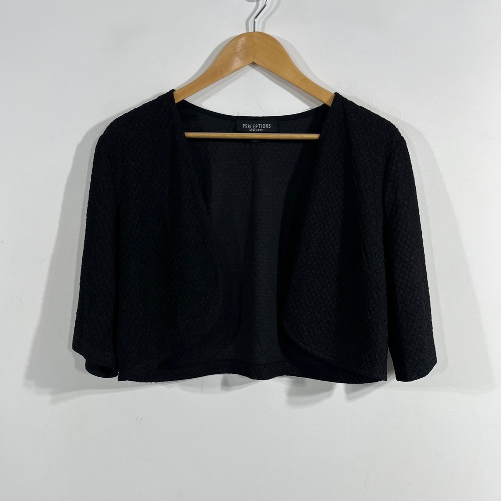 Perceptions Y2K Whimsigoth Fairy Grunge Cropped Bolero Shrug Size Large Witchy